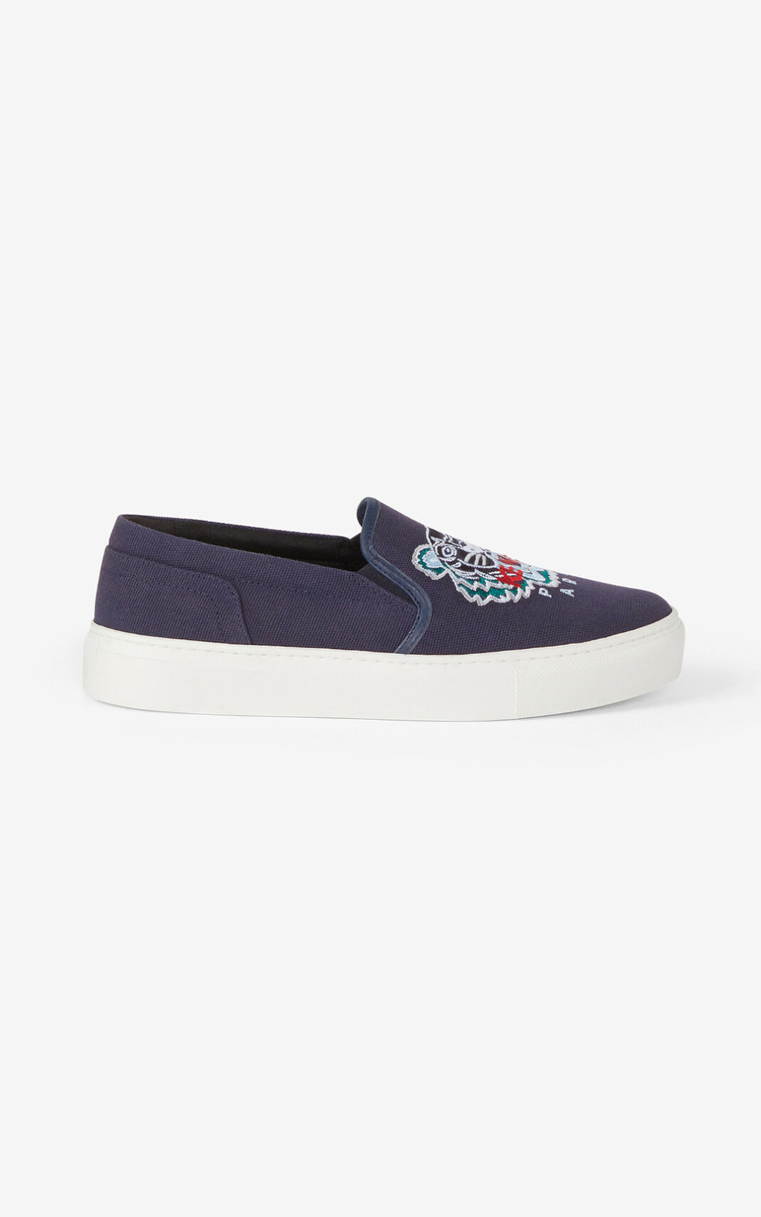 Tênis Kenzo K Skate Tiger slip on Feminino - Azul Marinho Azuis | 719GTEXIY